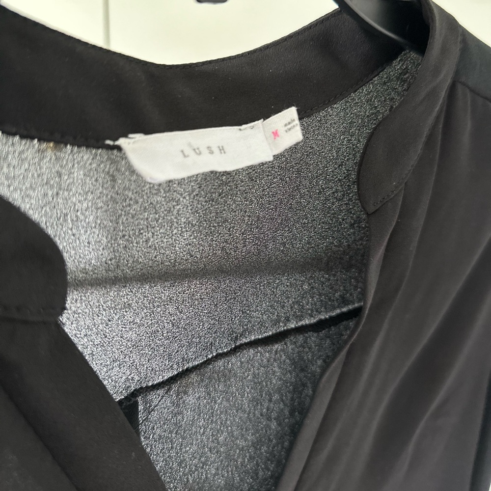 Casual black LUSH top, light material,